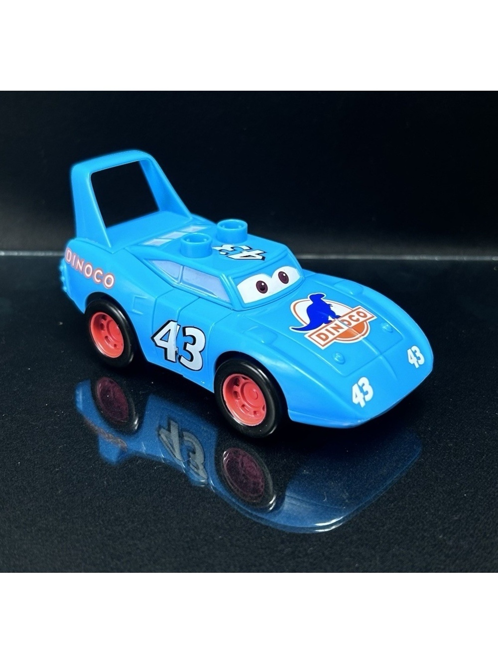 Disney Pixar Cars Dinoco The King Mega Bloks Figure 4.5"